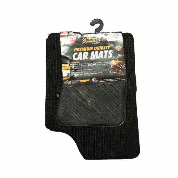 Car Mat Ribbed 4pc Heel Pad R Universal