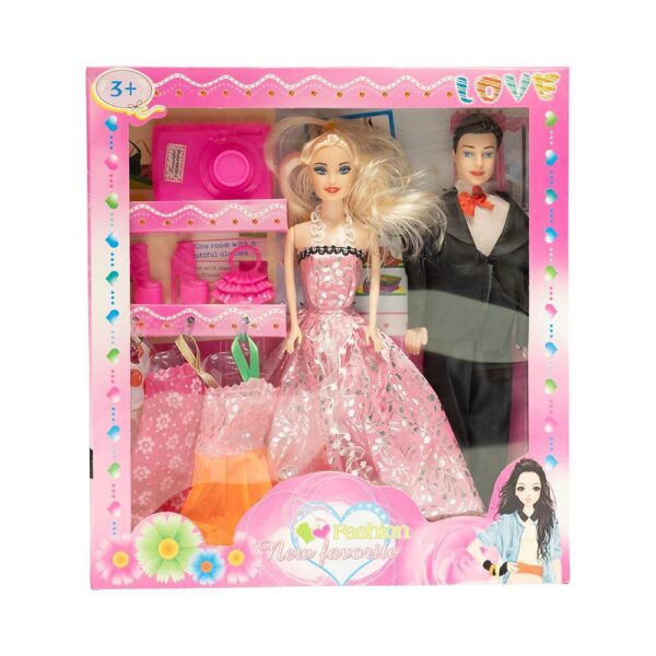 Doll Med 28cm Couple+dress Set