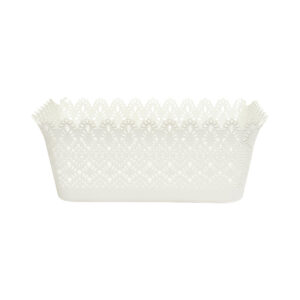 Basket Rect Pattern White
