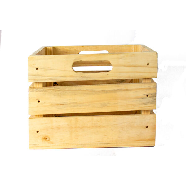 330x340x250 Wooden Crate Cut Out Handles