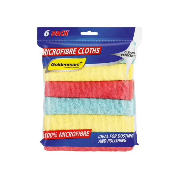 6pk Microfibre Cloths