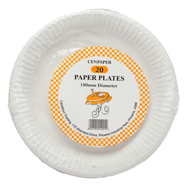 Plates Paper 180mm 20pc
