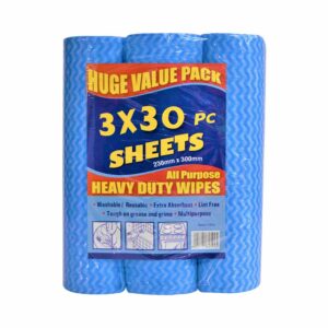 3Pk 3X30PC 230X300MM Perforated Wipes