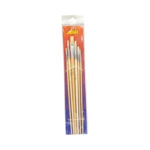 6pc Long Flat Art Brushes