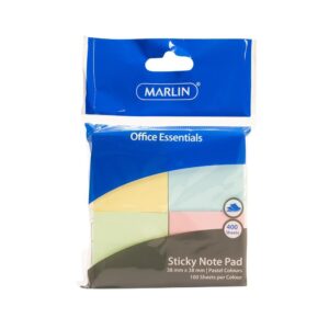 Sticky Note Pad 100 Sheets Pastel