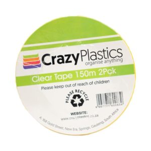 Tape Buff Clear 150m X 48mm X 565g 2pk