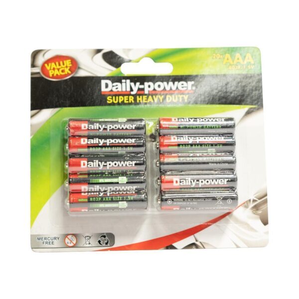 Batteries H/power Size Aaa 20pk