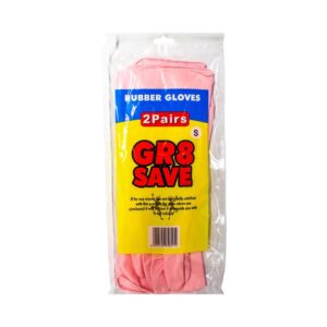 Gr8 Save Rubber Gloves 2 pairs (Small)