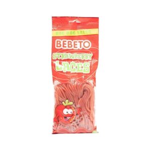 Bebeto 250g Strawberry Laces Plain
