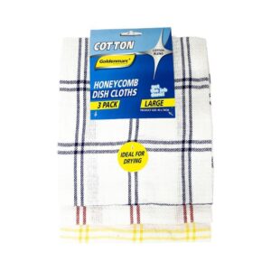 3pk Honeycomb Dishcloth
