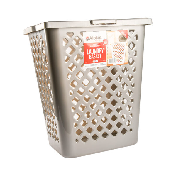 65lt Laundry Basket Grey