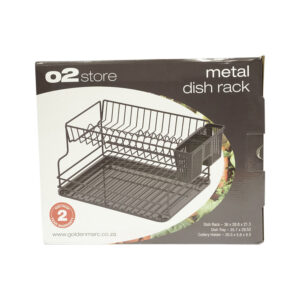 Dish Rack Metal Blk
