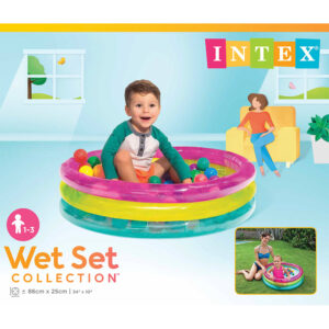 Intex Ball Pit & 50 Balls 3 Ring 86x25cm
