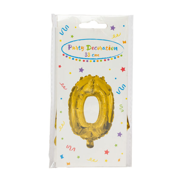 Balloon 31 Cm Air Filled Gold Foil 0 1ct