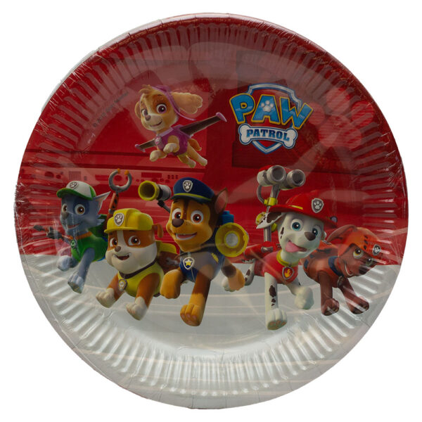 Paperplates Paw Patrol Action 23cm 8ct
