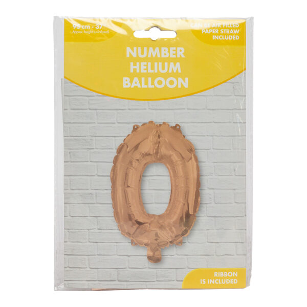 Balloon 37 Inch Helium Foil Rose Gold 0