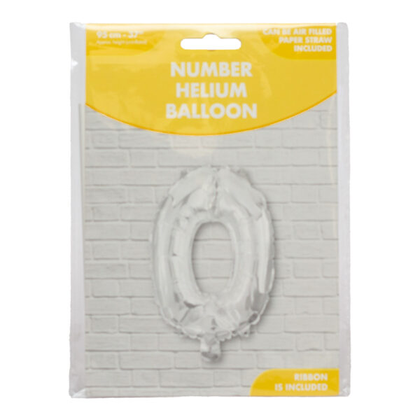 Balloon 37 Inch Helium Foil Silver 0