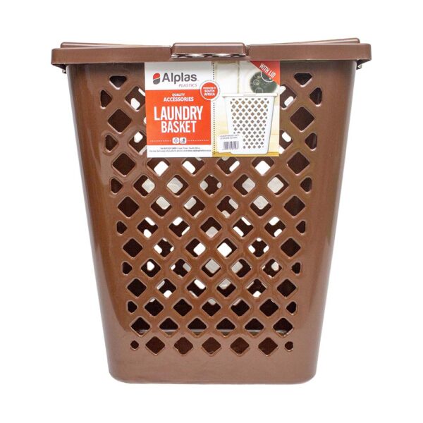 65lt Laundry Basket Brown
